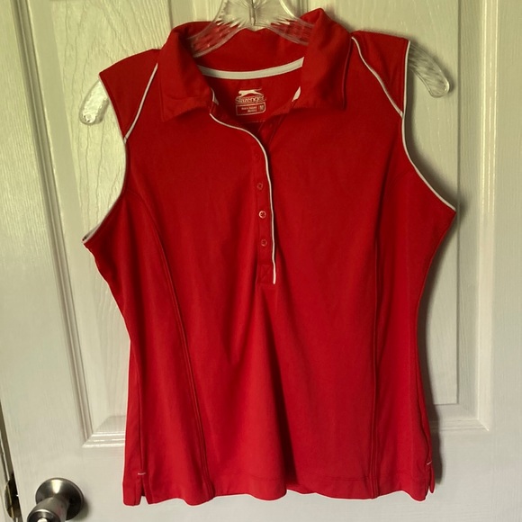 Slazenger Tops - Red Slazenger 1/2 Button Down Shirt